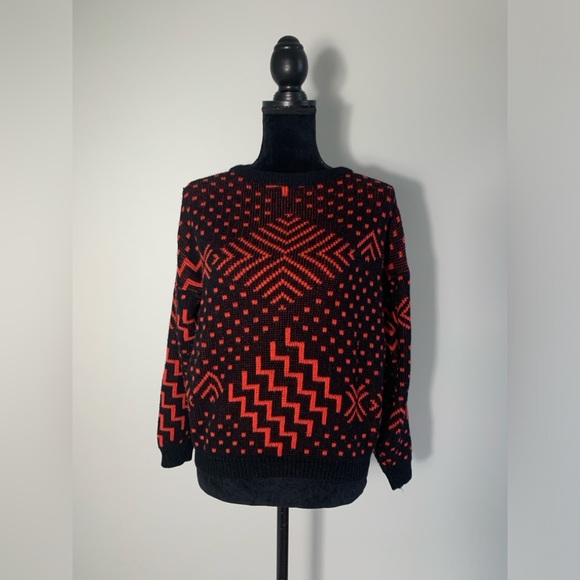 Vintage Grandpa Knit Pattern Sweater Women’s S / M - Picture 5 of 7